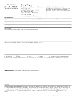 Copyright Request Form