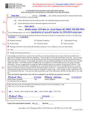 Authorization for Release of Medical Information