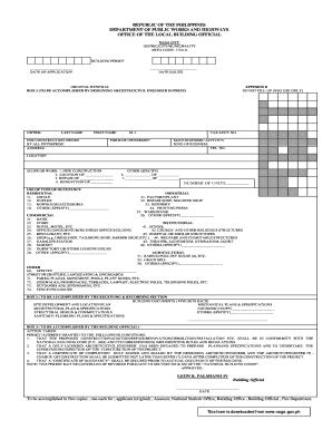 Philippines Building Permit Application