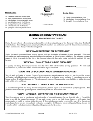 Sliding Discount Application