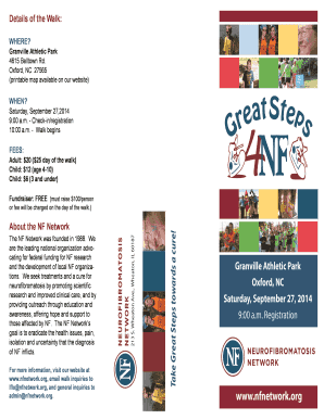 Great Steps4NF Registration Form