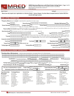 MRED Business Listing Form