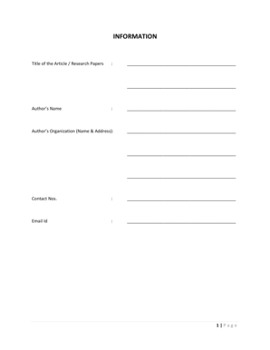 Research Paper Submission Form