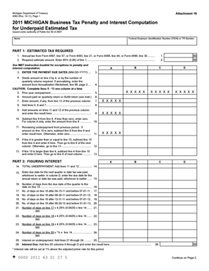 Michigan Business Tax Penalty and Interest Computation