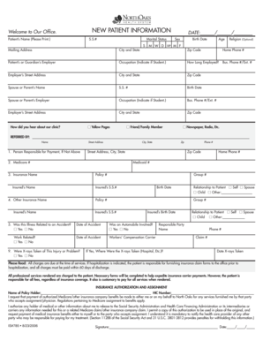 New Patient Information Form