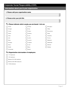 Ireland CSR Practices Survey