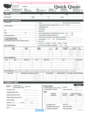 Truck Insurance Application Form