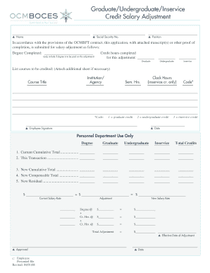 Credit Salary Adjustment Application