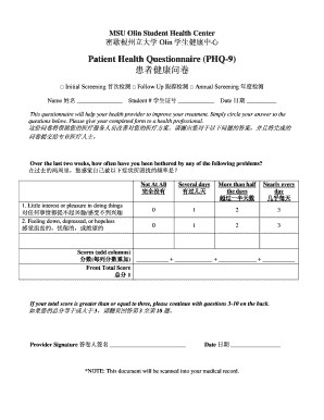 Patient Health Questionnaire (PHQ-9)