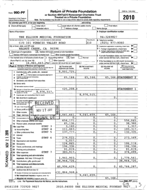 Form 990-PF 2010
