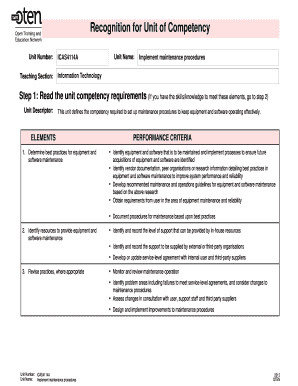 TAFE NSW Recognition of Prior Learning Form