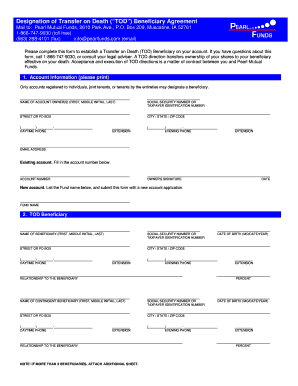 Transfer on Death Beneficiary Agreement
