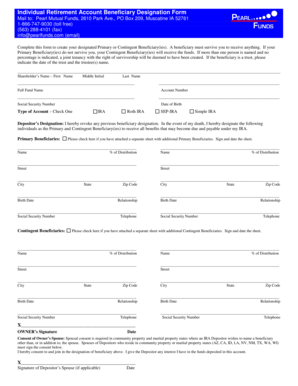 IRA Beneficiary Designation Form