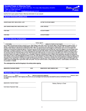 Durable Power of Attorney Form