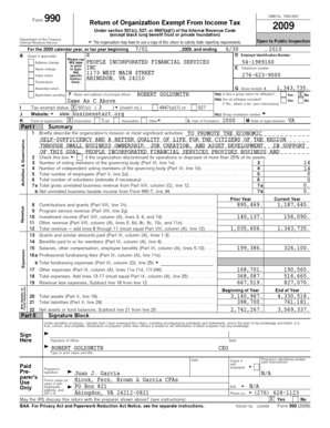 Form 990 Tax Return for Exempt Organizations