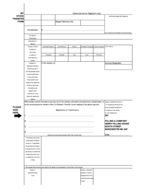 UK Stock Transfer Form 591