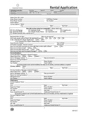 Rental Application Form