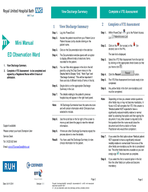 VTE Risk Assessment Form