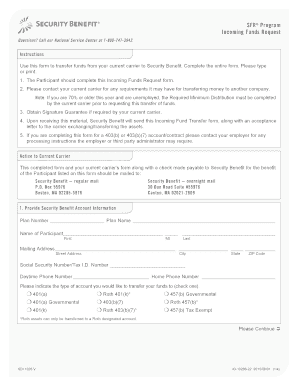 Incoming Funds Request Form
