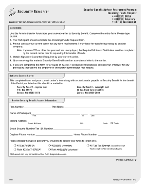 Incoming Funds Request Form
