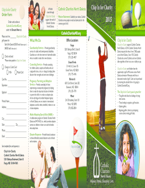 Chip In for Charity Golf Pass Order Form