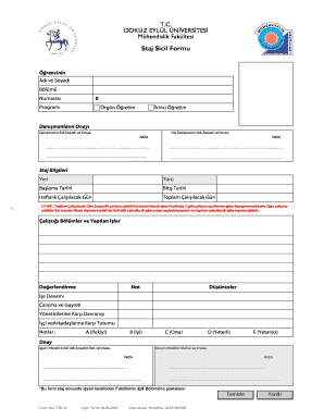 Engineering Faculty Internship Record Form