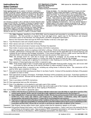 HUD-9548 Sales Contract