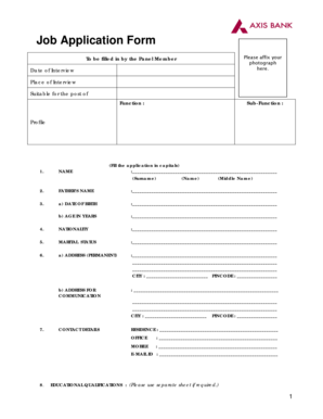 Job Application Form