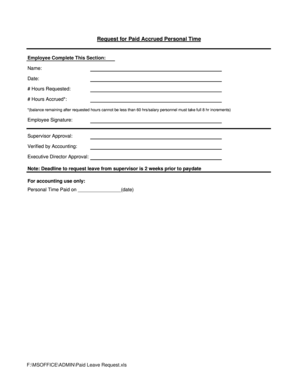 Paid Leave Request Form - centexhousing