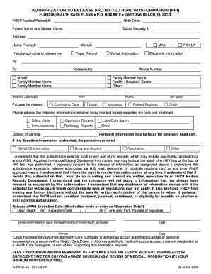 Authorization to Release Protected Health Information (PHI)