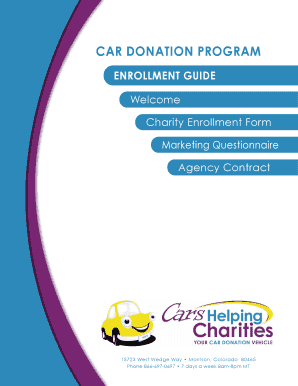 Charity Car Donation Enrollment Guide
