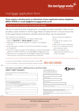 UK Mortgage Application Form