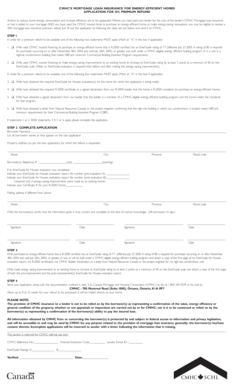 CMHC Mortgage Loan Insurance Refund Application