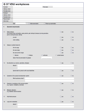 G 37 VDU Arbeitsplätze