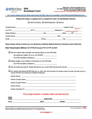 BlueChoice Medicaid Enrollment Form