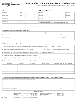 Prior Authorization Request Form Medications