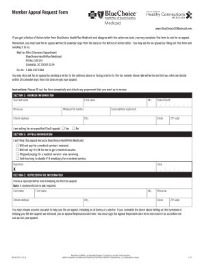 Member Appeal Request Form