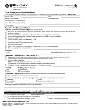 Care Management Referral Form