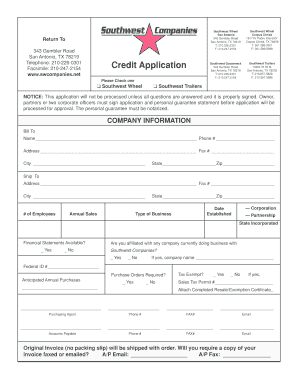 credit application template with personal guarantee edit fill credit application templates