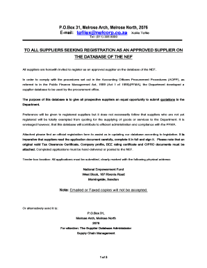 Supplier Registration Form