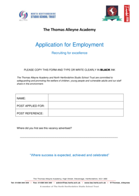 Application for Employment