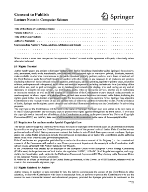 Consent to Publish Agreement