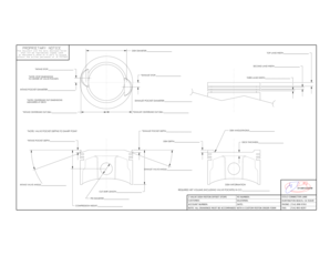 JE Pistons Dish Diameter Specification Form