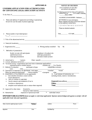 Continuing Legal Education Activity Approval Notice