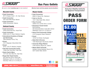 SMART Bus Pass Order Form