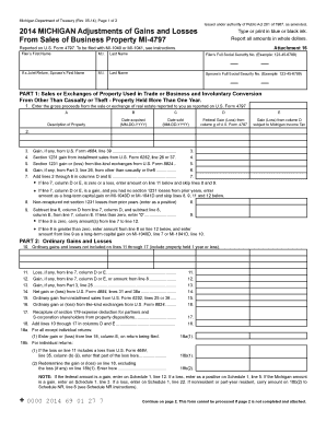 Michigan Adjustments of Gains and Losses Type