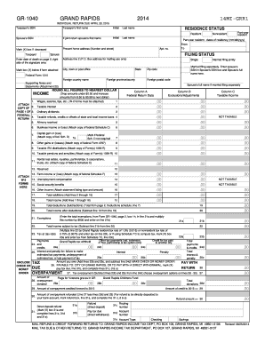 Grand Rapids Individual Tax Return