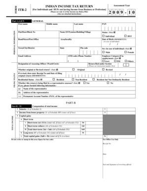 Indian Income Tax Return ITR-2