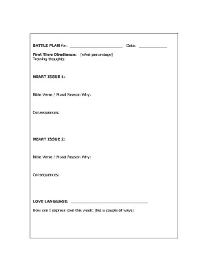Battle Plan for Child Training