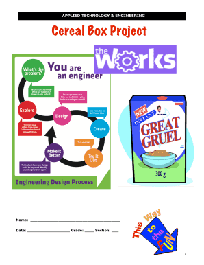 Cereal Box Design Project